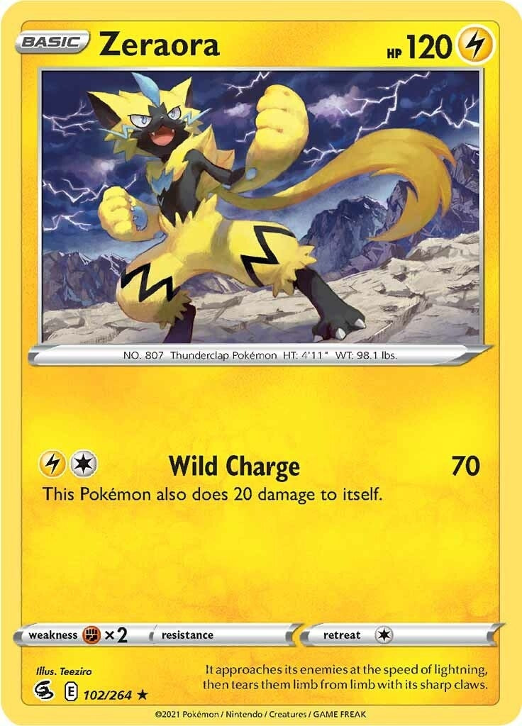 Image for Zeraora (102/264) (SWSH08) - Pokemon