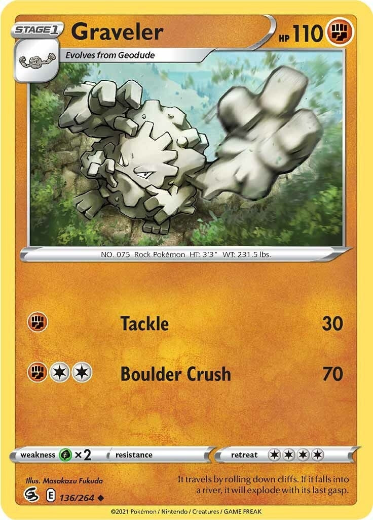 Image for Graveler (136/264) (SWSH08) - Pokemon