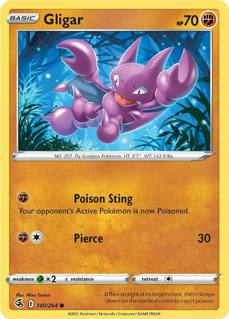 Image for Gligar (140/264) (SWSH08) - Pokemon