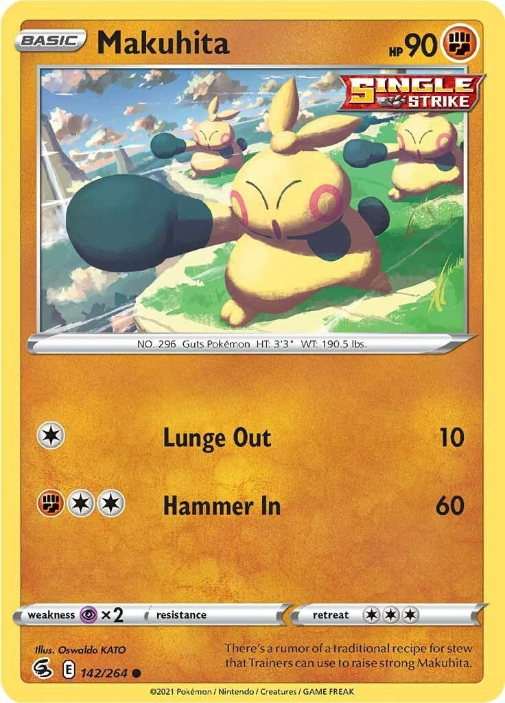 Image for Makuhita (142/264) (SWSH08) - Pokemon