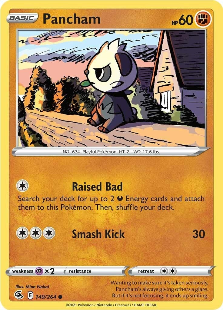 Image for Pancham (149/264) (SWSH08) - Pokemon