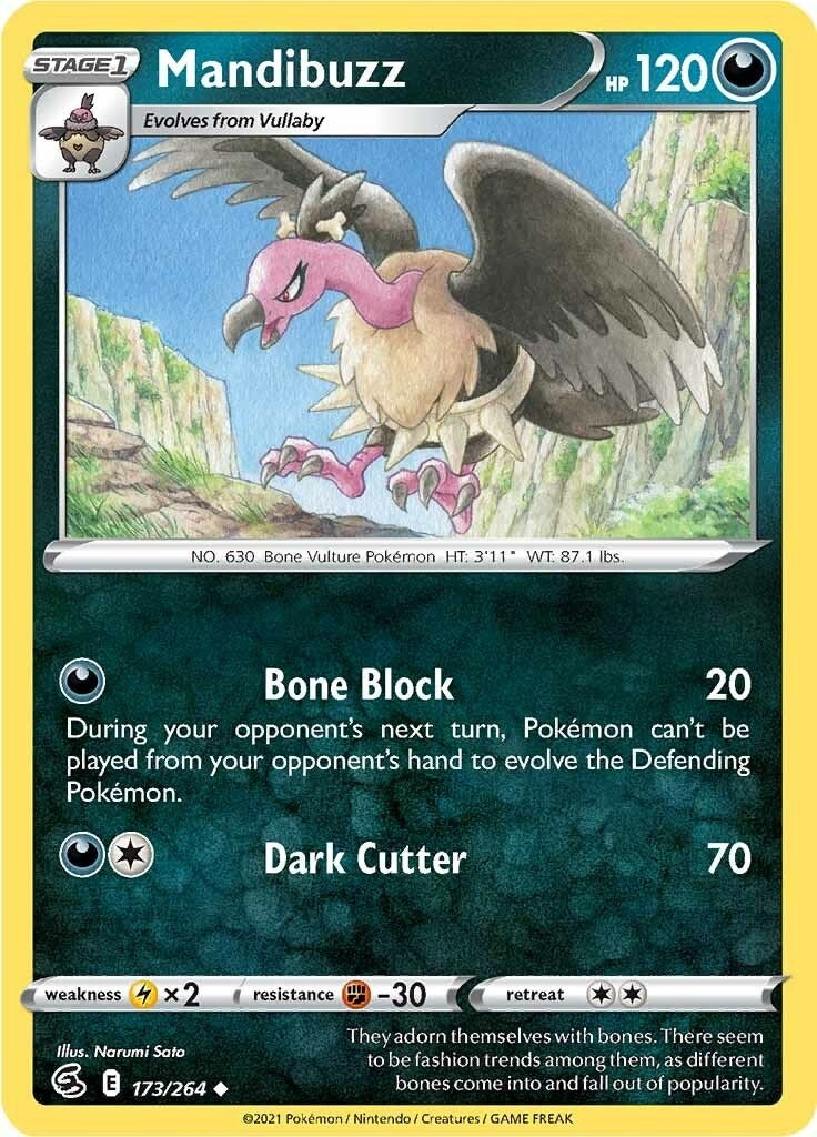Image for Mandibuzz (173/264) (SWSH08) - Pokemon