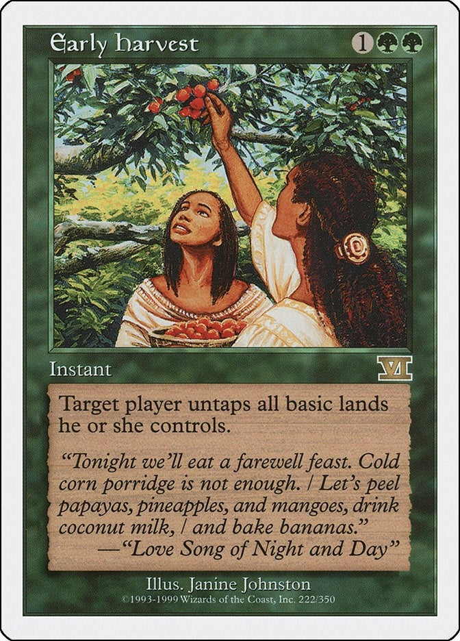 Image for Early Harvest (222) (Classic Sixth Edition) - Magic: The Gathering