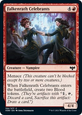 Image for Falkenrath Celebrants (156) (Innistrad: Crimson Vow) - Magic: The Gathering
