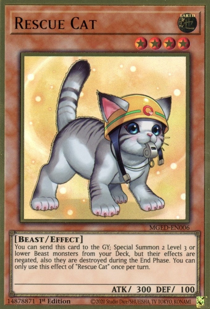 Rescue Cat (Alternate Art) (MGED-EN006) (MGED)