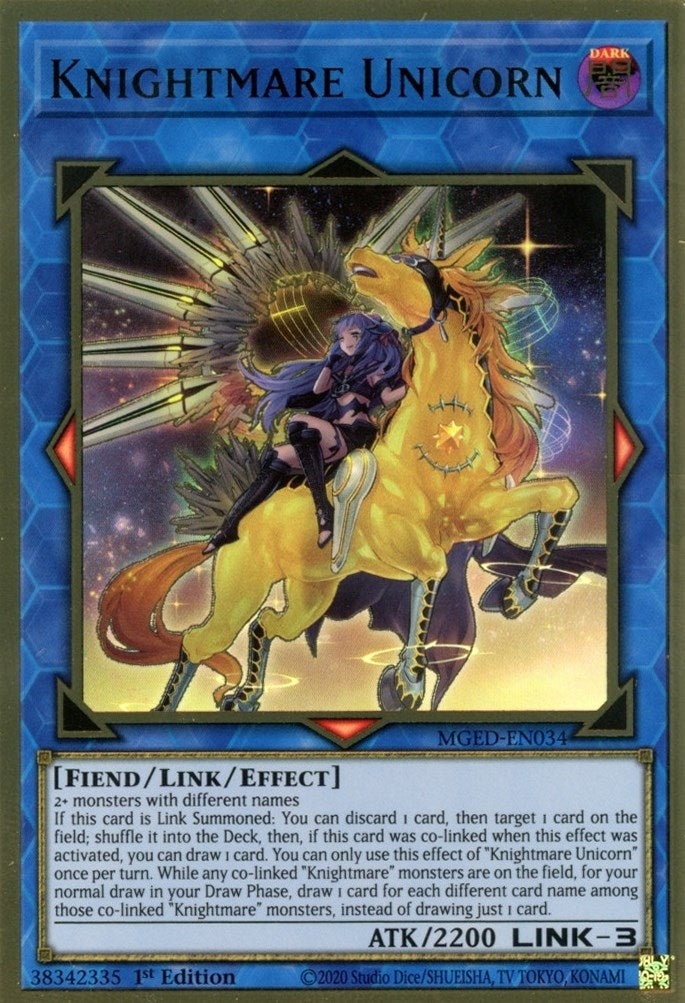 Knightmare Unicorn (Alternate Art) (MGED-EN034) (MGED)