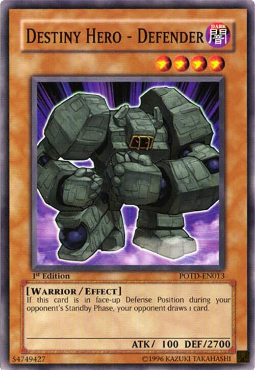 Image for Destiny Hero - Defender (POTD-EN013) - YuGiOh