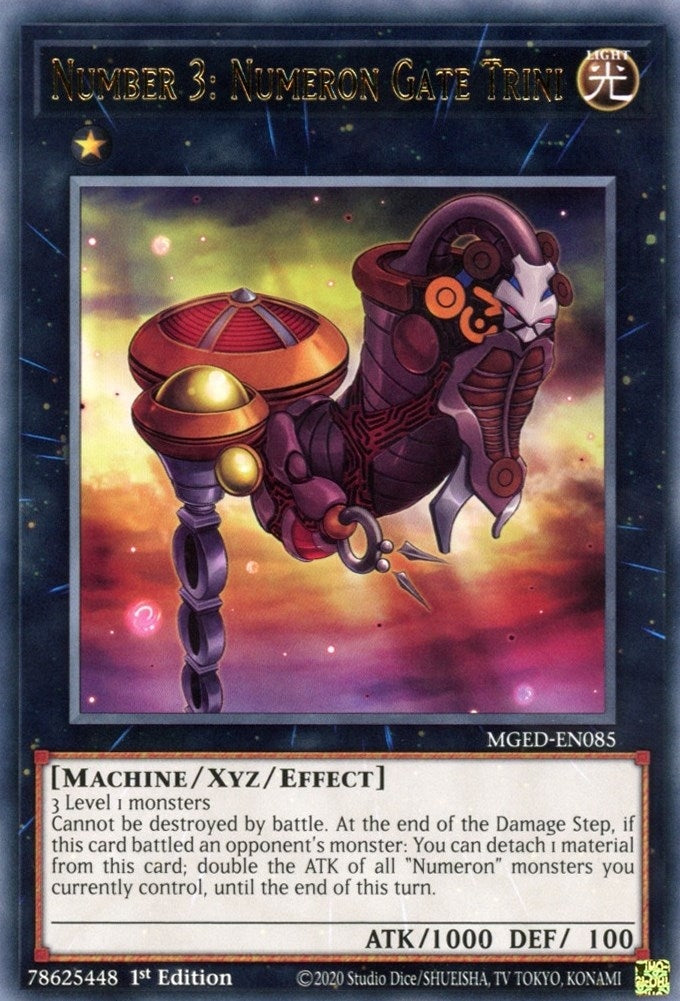 Image for Number 3: Numeron Gate Trini (MGED-EN085) (MGED) - YuGiOh