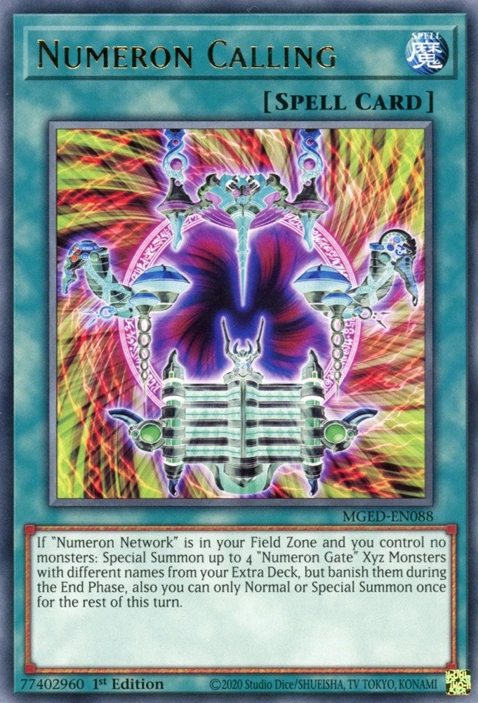 Image for Numeron Calling (MGED-EN088) (MGED) - YuGiOh