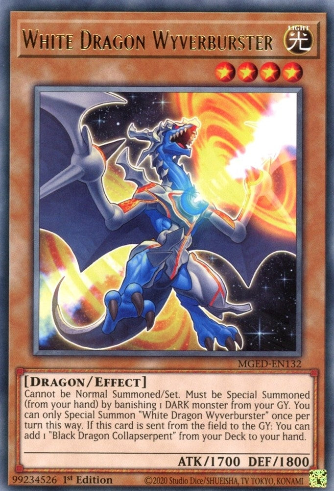 Image for White Dragon Wyverburster (MGED-EN132) (MGED) - YuGiOh