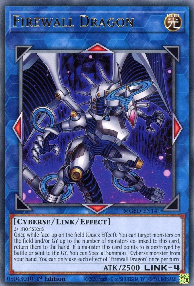 Image for Firewall Dragon (Purple Alternate Art) (MGED-EN141) (MGED) - YuGiOh
