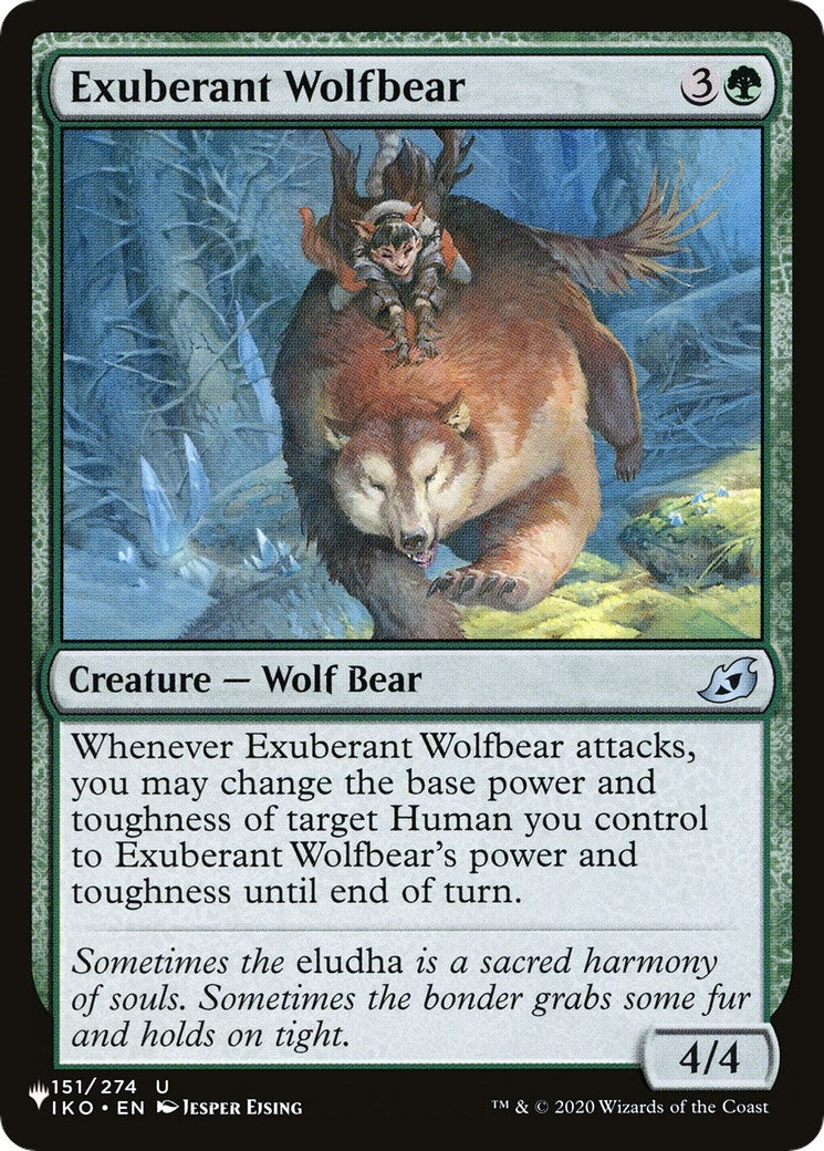 Image for Exuberant Wolfbear (151/274) (The List Reprints) - Magic: The Gathering