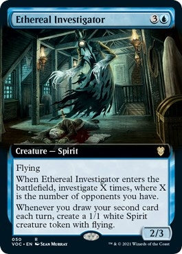 Image for Ethereal Investigator (Extended Art) (50) (Innistrad: Crimson Vow) - Magic: The Gathering