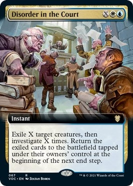Image for Disorder in the Court (Extended Art) (67) (Innistrad: Crimson Vow) - Magic: The Gathering