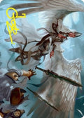 Image for Angelic Quartermaster Art Card (Gold-Stamped Signature) (5) (Innistrad: Crimson Vow) - Magic: The Gathering
