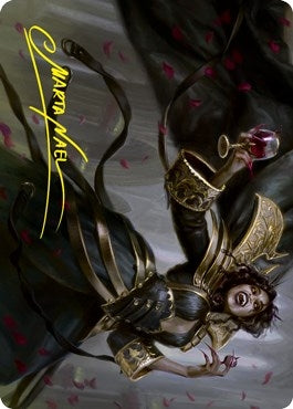 Image for Bloodcrazed Socialite Art Card (Gold-Stamped Signature) (28) (Innistrad: Crimson Vow) - Magic: The Gathering