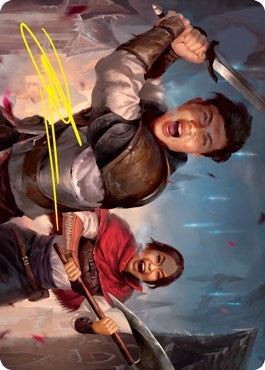 Image for Daybreak Combatants Art Card (Gold-Stamped Signature) (42) (Innistrad: Crimson Vow) - Magic: The Gathering