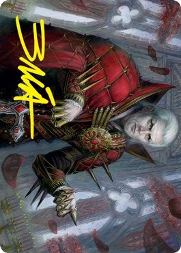 Image for Edgar, Charmed Groom (59/81) Art Card (Gold-Stamped Signature) (59) (Innistrad: Crimson Vow) - Magic: The Gathering