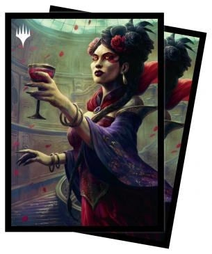 Image for Innistrad: Crimson Vow Henrika, Infernal Seer (V5) Standard Deck Protector sleeves for Magic (100-Pack) - Card Sleeves