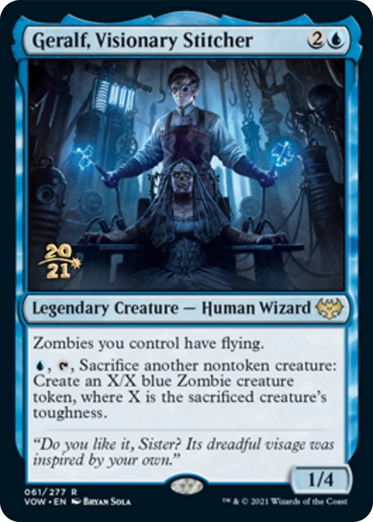Image for Geralf, Visionary Stitcher (61) (Prerelease Cards) - Magic: The Gathering