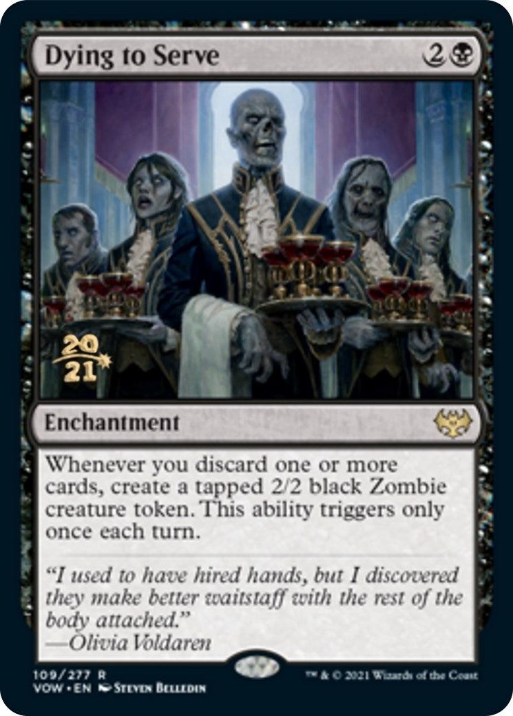Image for Dying to Serve (109) (Prerelease Cards) - Magic: The Gathering