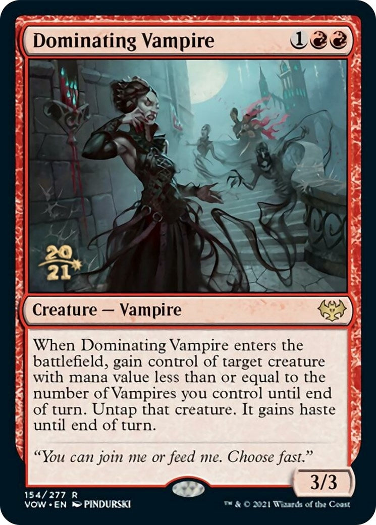 Image for Dominating Vampire (154) (Prerelease Cards) - Magic: The Gathering
