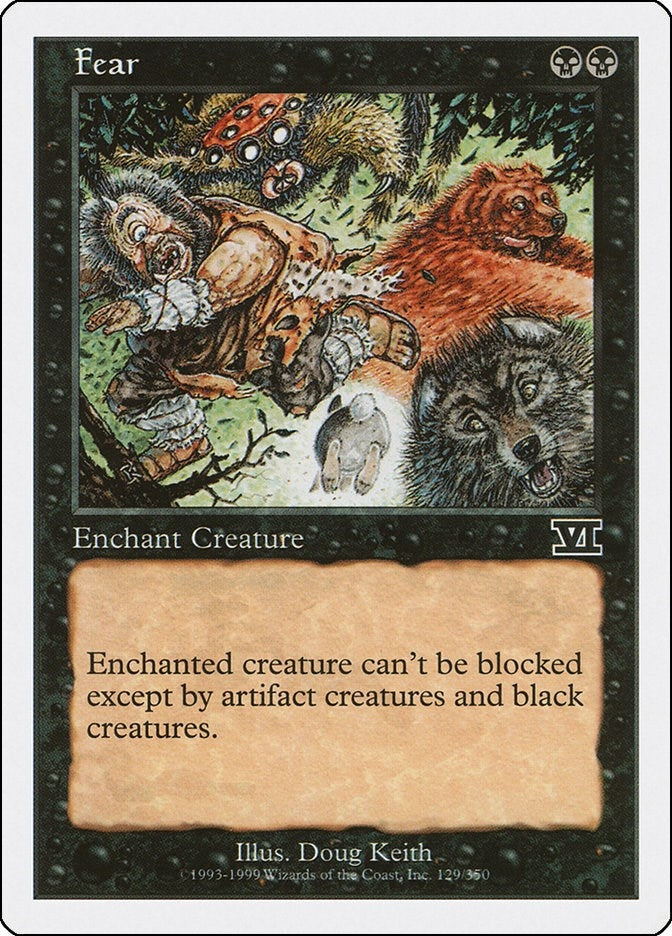 Image for Fear (129) (Classic Sixth Edition) - Magic: The Gathering