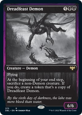 Image for Dreadfeast Demon (375) (Innistrad: Double Feature) - Magic: The Gathering