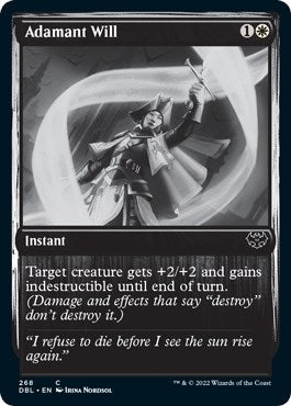 Image for Adamant Will (268) (Innistrad: Double Feature) - Magic: The Gathering