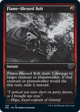 Image for Flame-Blessed Bolt (425) (Innistrad: Double Feature) - Magic: The Gathering