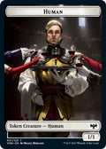 Image for Human (001) // Boar Double-Sided Token (1 // 12) (Innistrad: Crimson Vow) - Magic: The Gathering