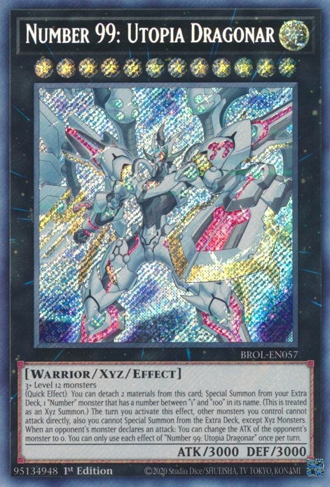 Image for Number 99: Utopia Dragonar (BROL-EN057) (BROL) - YuGiOh