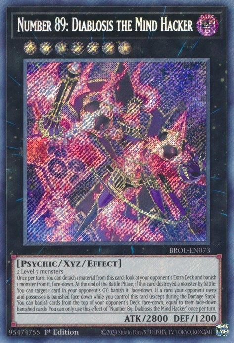 Image for Number 89: Diablosis the Mind Hacker (BROL-EN073) (BROL) - YuGiOh