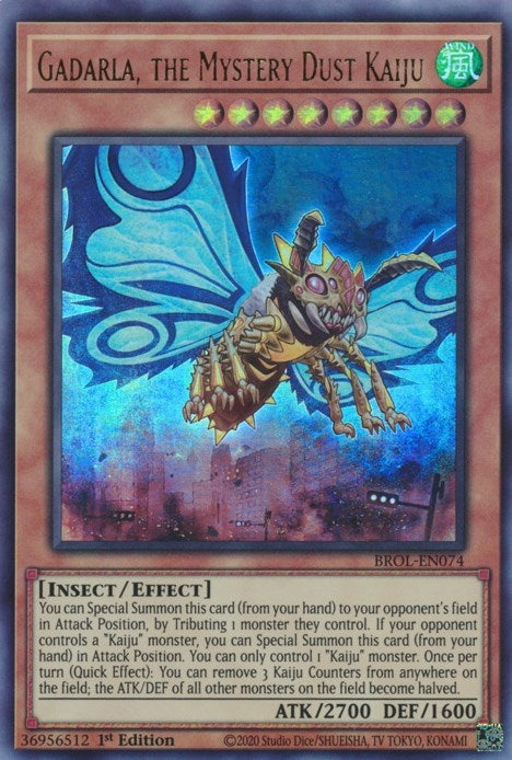 Image for Gadarla, the Mystery Dust Kaiju (BROL-EN074) (BROL) - YuGiOh
