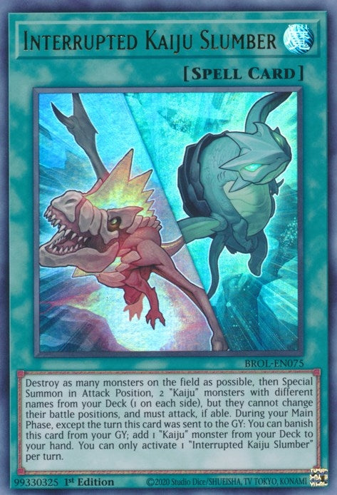 Image for Interrupted Kaiju Slumber (BROL-EN075) (BROL) - YuGiOh