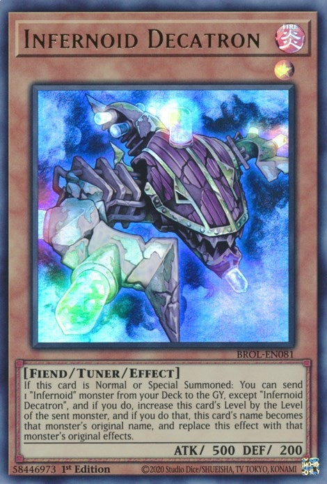 Image for Infernoid Decatron (BROL-EN081) (BROL) - YuGiOh