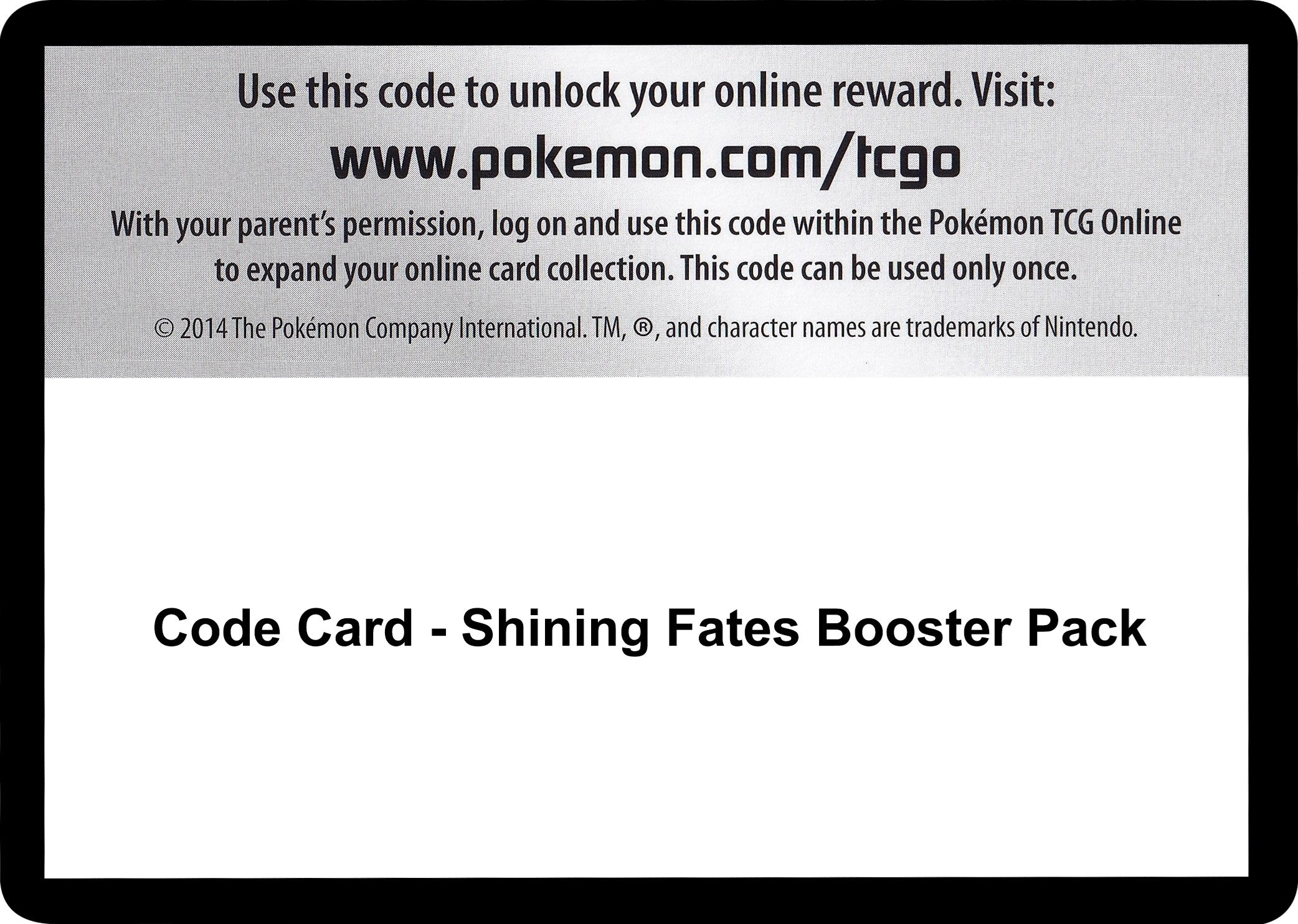 Image for Code Card - Shining Fates Booster Pack (SHF) - Pokemon