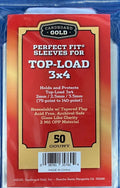 Image for Perfect Fit Sleeves for 3x4 Toploaders [75pt to 140pt] (50-Count) - Card Sleeves