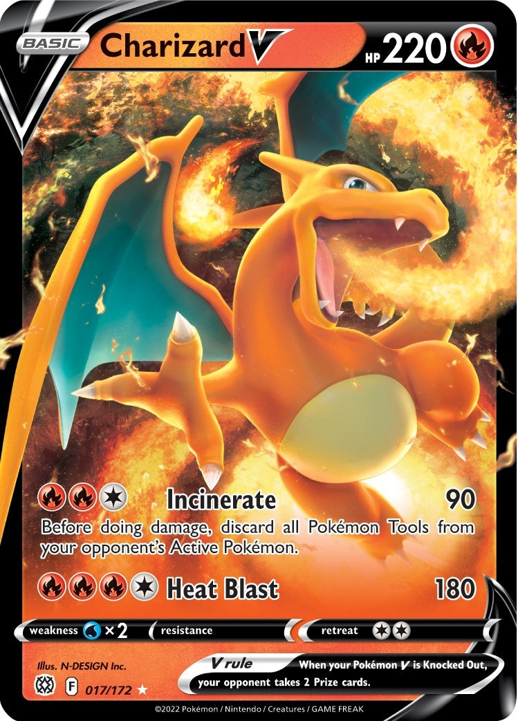 Image for Charizard V (017/172) (SWSH09) - Pokemon