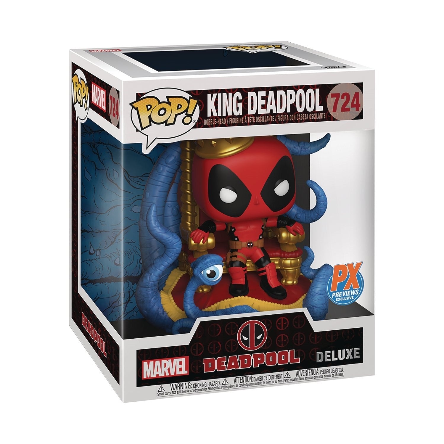 Image for King Deadpool (Bobble-Head) (PX Previews Exclusive) - Funko