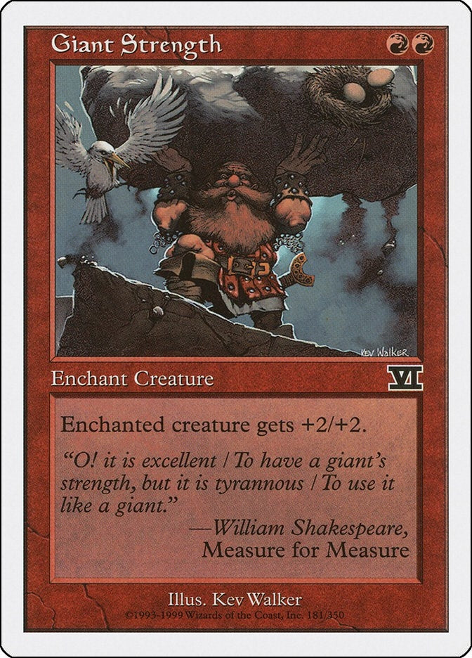 Image for Giant Strength (181) (Classic Sixth Edition) - Magic: The Gathering