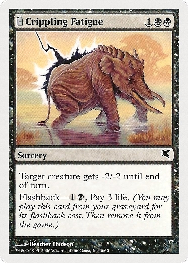 Image for Crippling Fatigue (6) (6) (Magic Encyclopedia 2005 (Salvat/Hachette)) - Magic: The Gathering