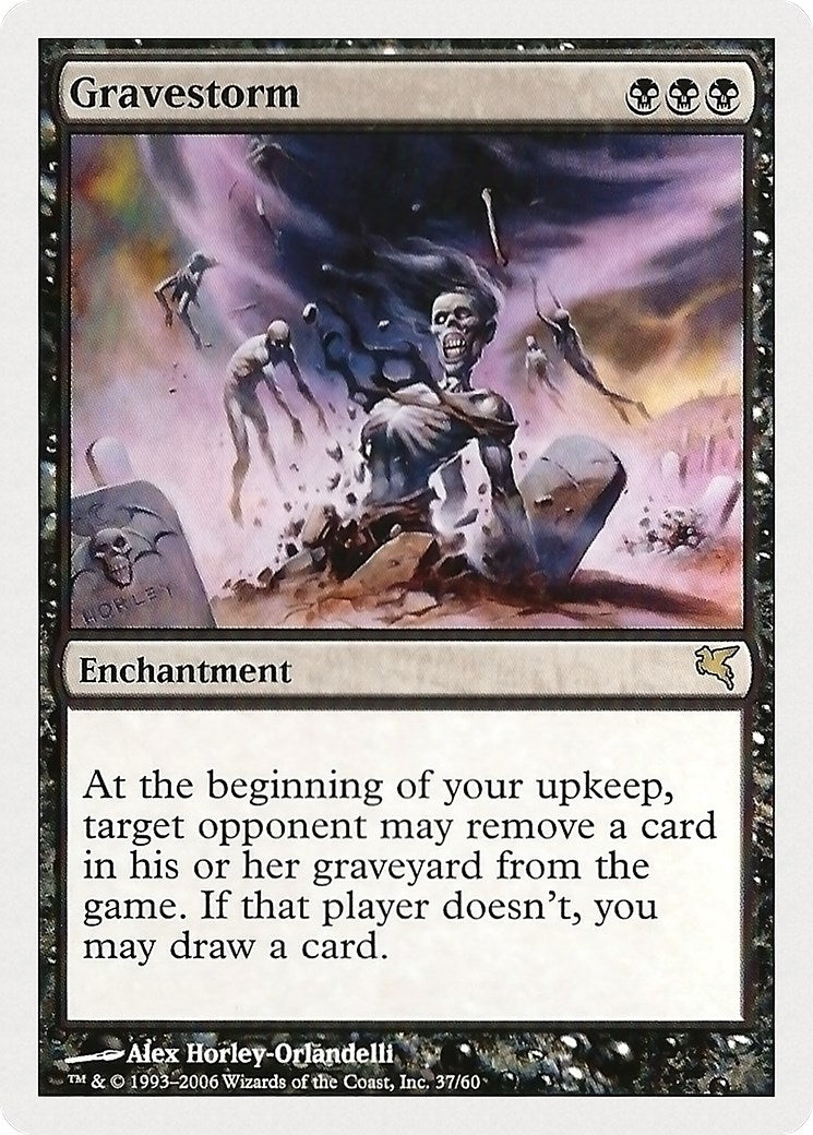 Image for Gravestorm (37) (Magic Encyclopedia 2005 (Salvat/Hachette)) - Magic: The Gathering