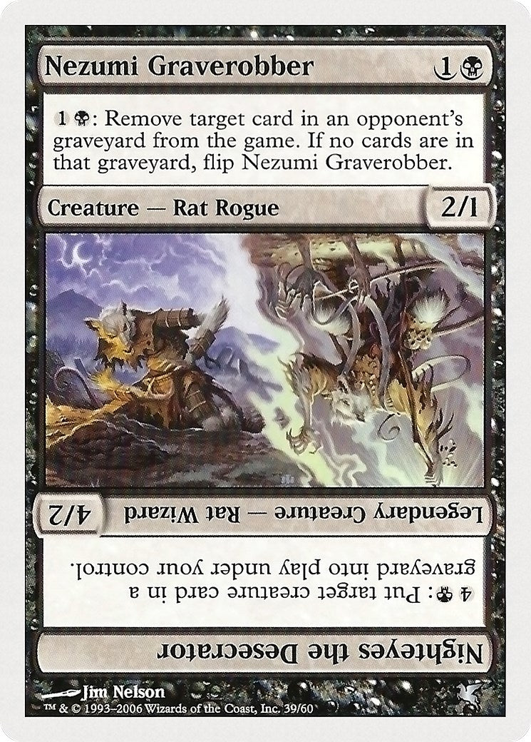 Image for Nezumi Graverobber // Nighteyes the Desecrator (39) (39) (Magic Encyclopedia 2005 (Salvat/Hachette)) - Magic: The Gathering
