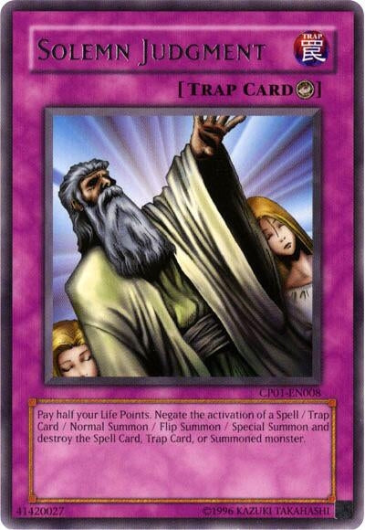 Image for Solemn Judgment (CP01-EN008) (CP01) - YuGiOh