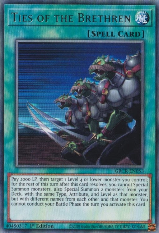Image for Ties of the Brethren (GRCR-EN053) (GRCR) - YuGiOh