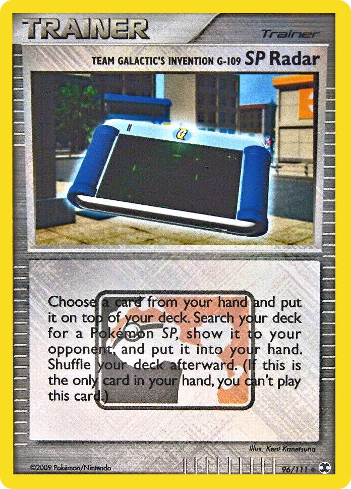 Image for Team Galactic's Invention G-109 SP Radar - 96/111 (League Promo) (096/111) (PR) - Pokemon