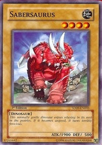 Image for Sabersaurus (SD09-EN003) (SD09) - YuGiOh