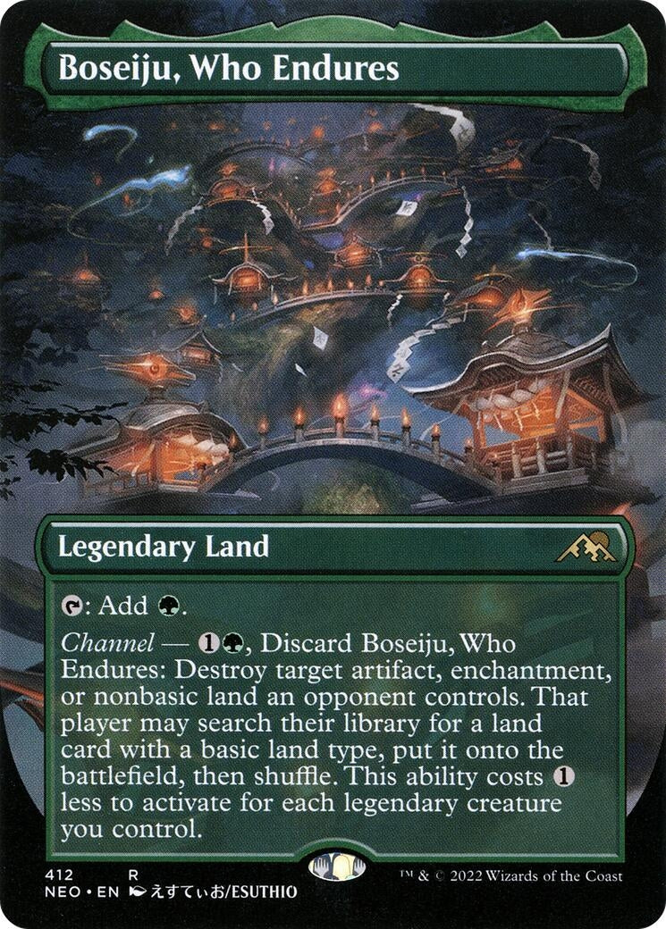 Image for Boseiju, Who Endures (Borderless) (412) (Kamigawa: Neon Dynasty) - Magic: The Gathering
