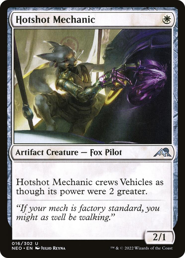 Image for Hotshot Mechanic (16) (Kamigawa: Neon Dynasty) - Magic: The Gathering